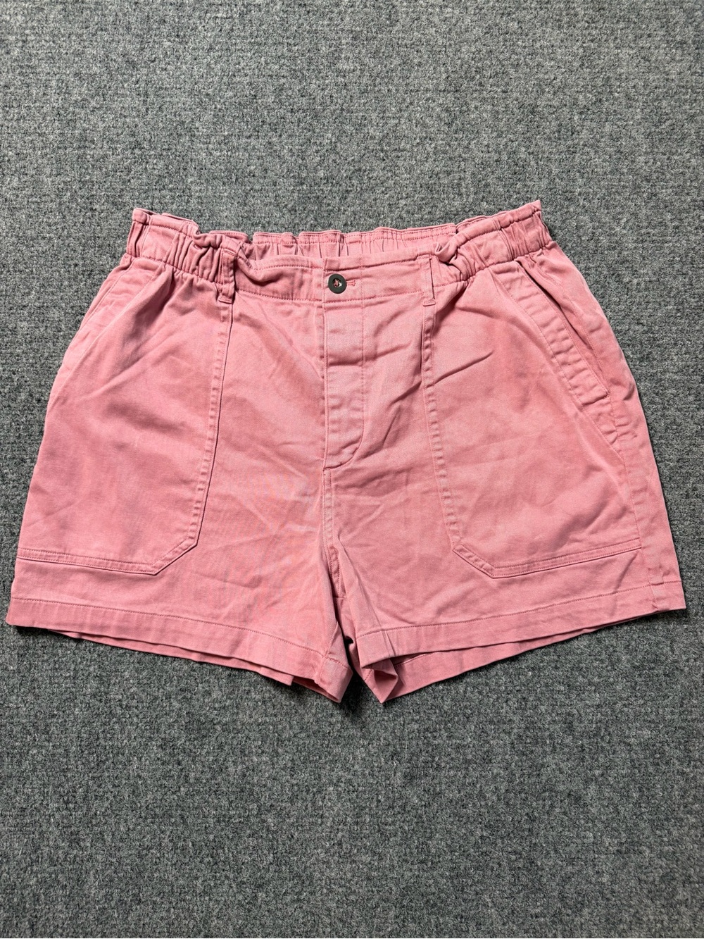 Eddie Bauer Pink Chino Shorts Women’s Size Large Comfort Elastic Waist NWOT